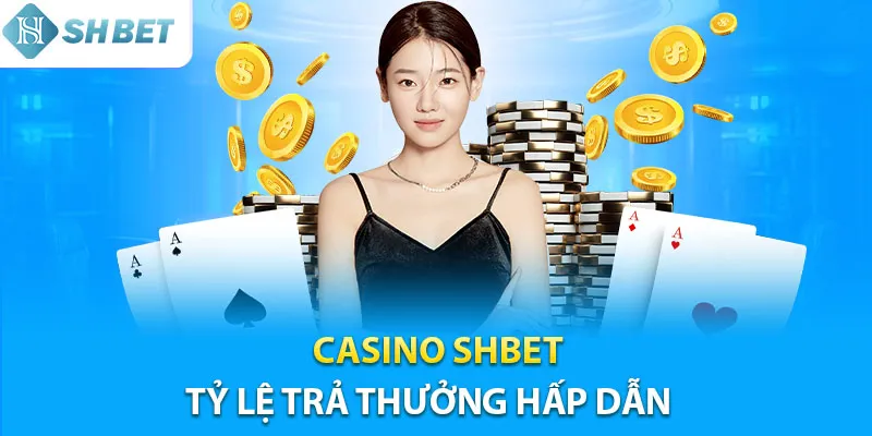 Tỷ lệ thưởng cao cho hội viên khi cá cược casino Shbet